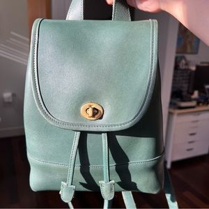 Vintage Coach daypack 9960 Bottle Green USA